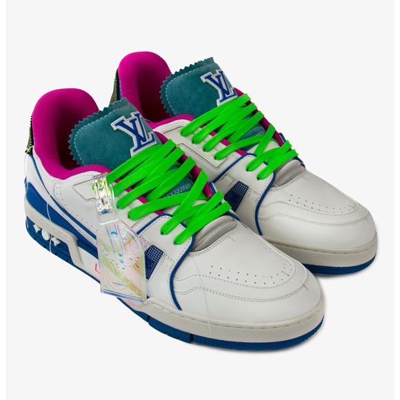 Louis Vuitton NYC Soho Pop Up Exclusive Blue White Trainer Sneaker UK 9 US 10 11 - Picture 13 of 16